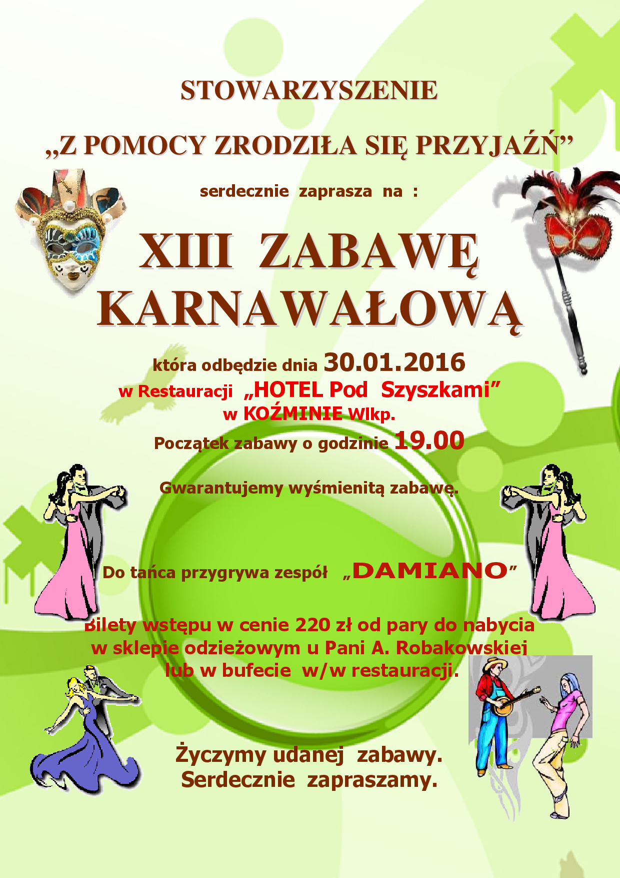 Zabawa Karnawalowa 2016